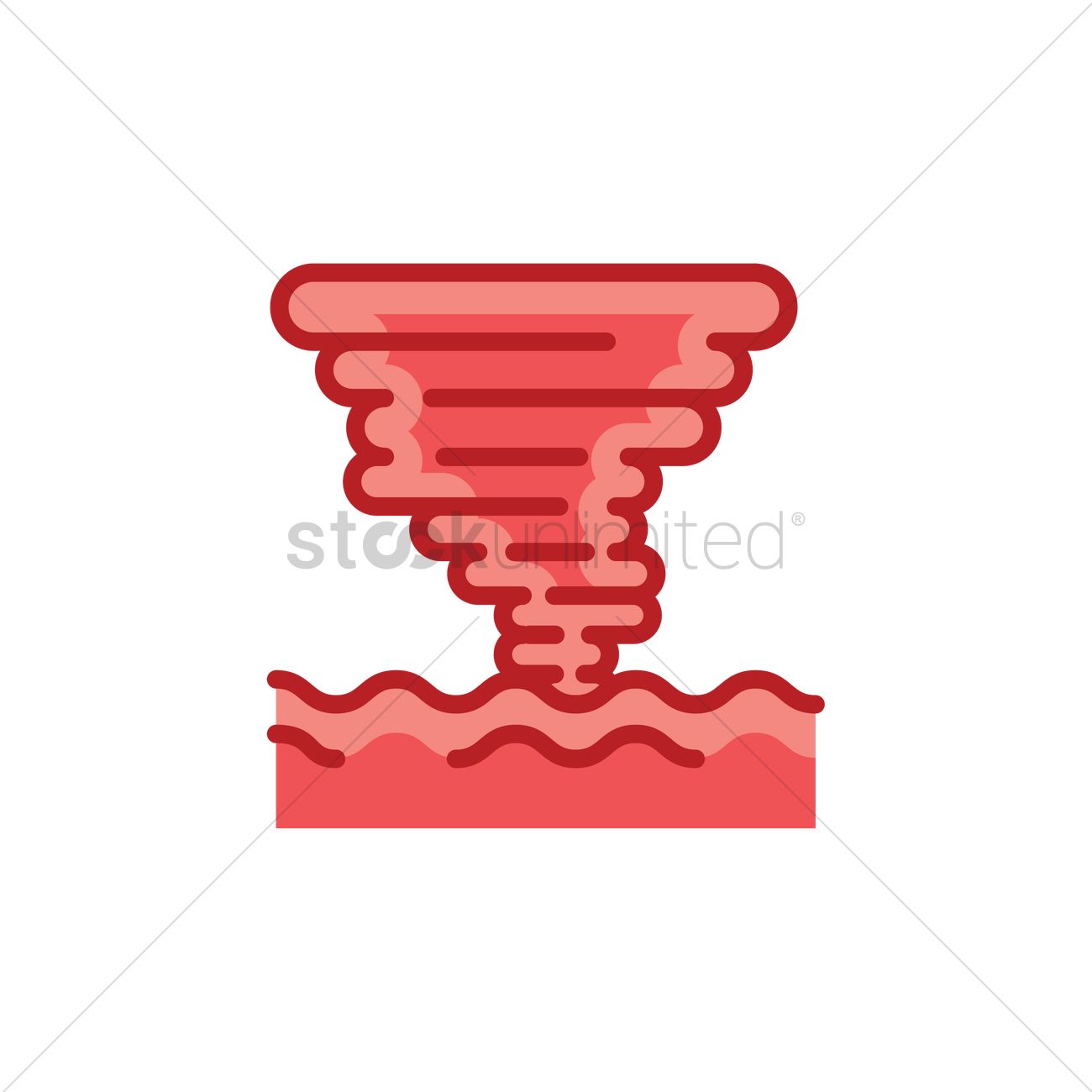 1300x1300 Waterspout Vector Image