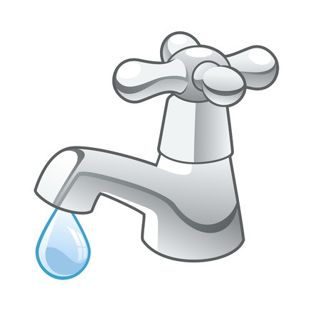 450x450 Water Faucet On White Background Royalty Free Vector Graphics