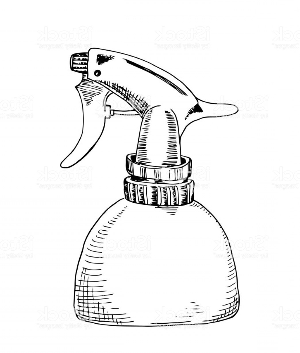 1044x1228 Water Spray Barber Accessory The Sketch Marker Vector Gm Catchsplace