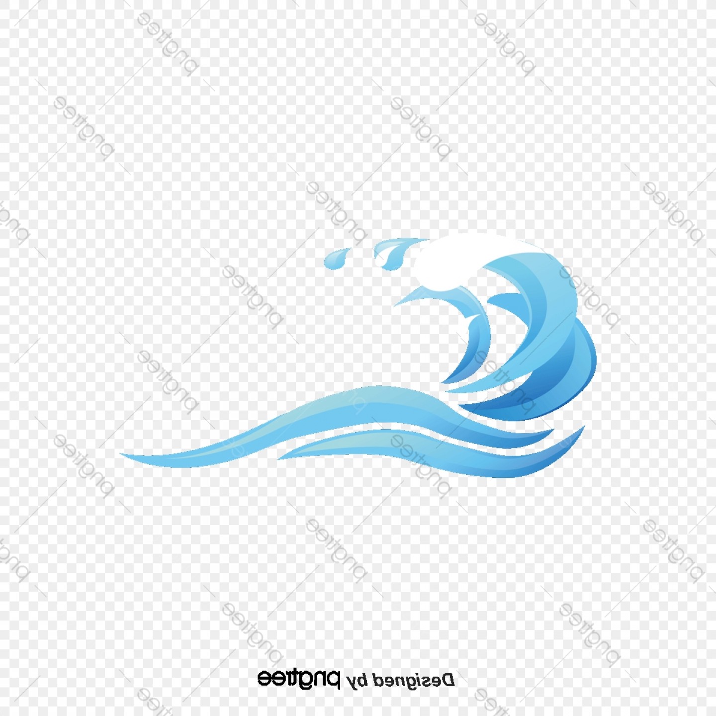 1440x1440 Blue River Water Spray Vector Material Newwaysys