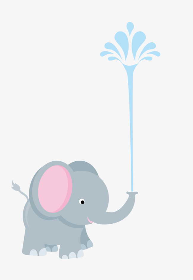 650x944 Download Free Png Vector Elephant Water Spray Material, Elephant