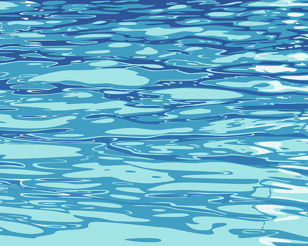 600x480 Water Surface Vector Painting Background Poster