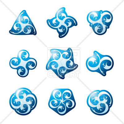 Water Spiral Symbols 400x400 Water Spiral Symbols