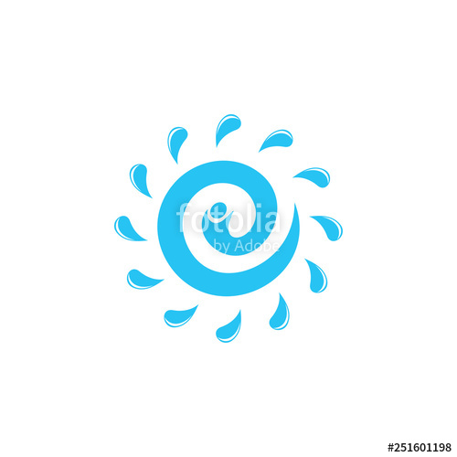 Letter E Water Swirl Splash Logo Vector Stock Image And Royalty 500x500 Letter E Water Swirl Splash Logo Vector Stock Image And Royalty