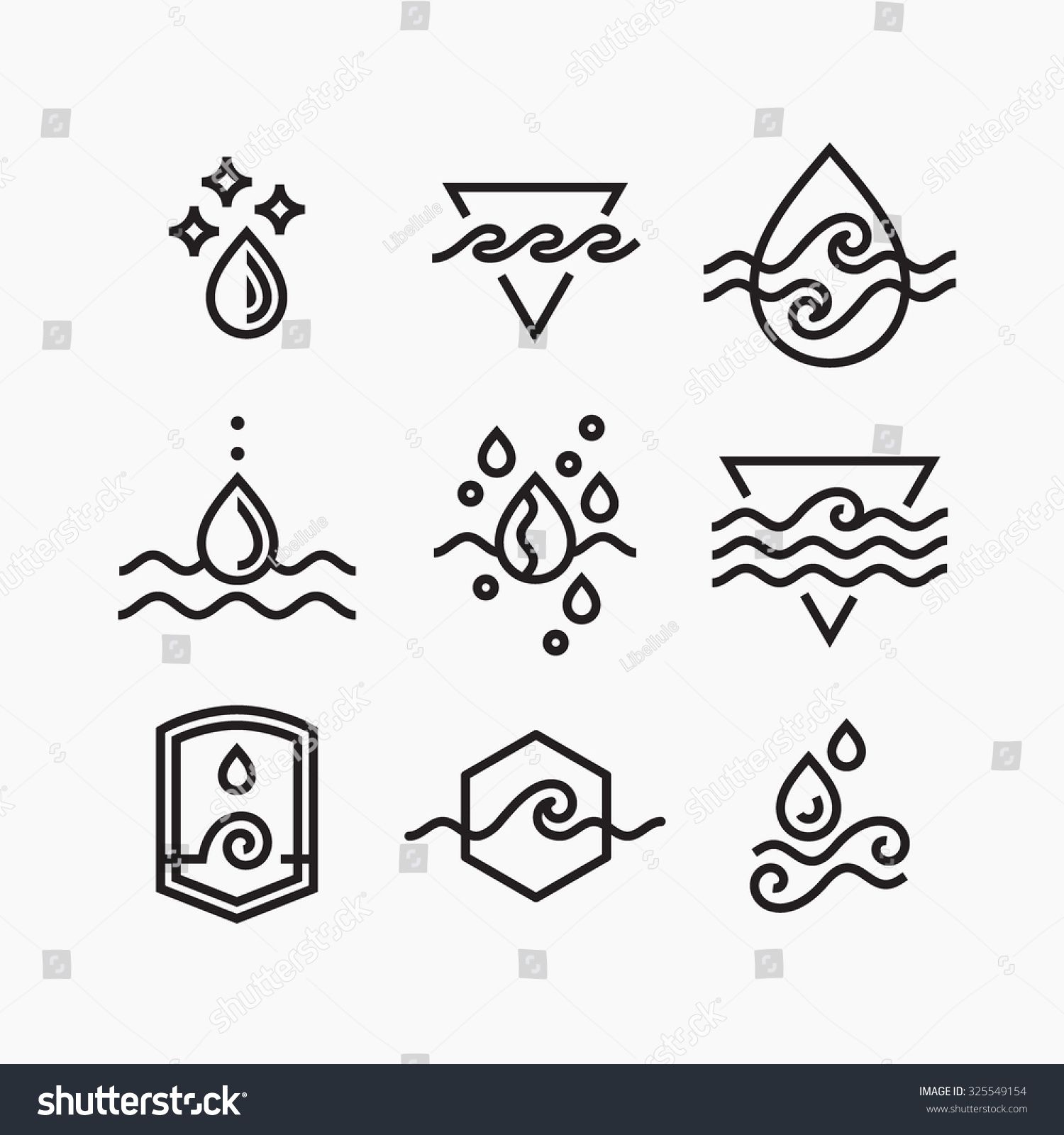 Water Symbol Vector at Vectorified.com | Collection of Water Symbol ...