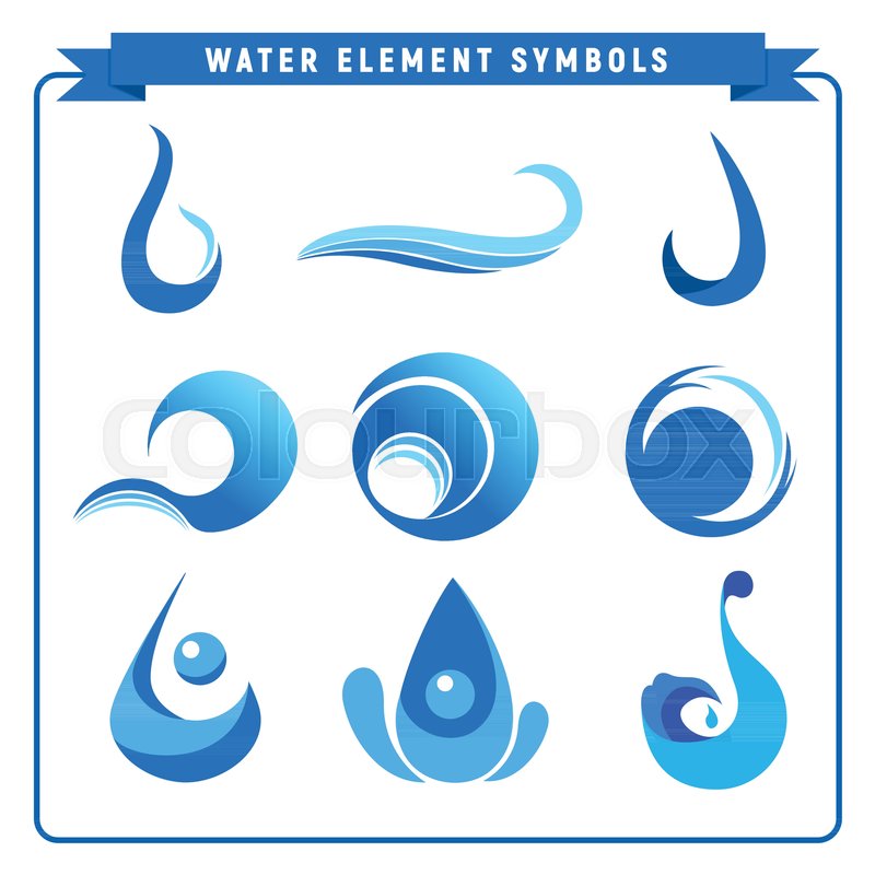 Water Element Symbols Vector Graphic Stock Vector Colourbox 800x800 Water Element Symbols Vector Graphic Stock Vector Colourbox
