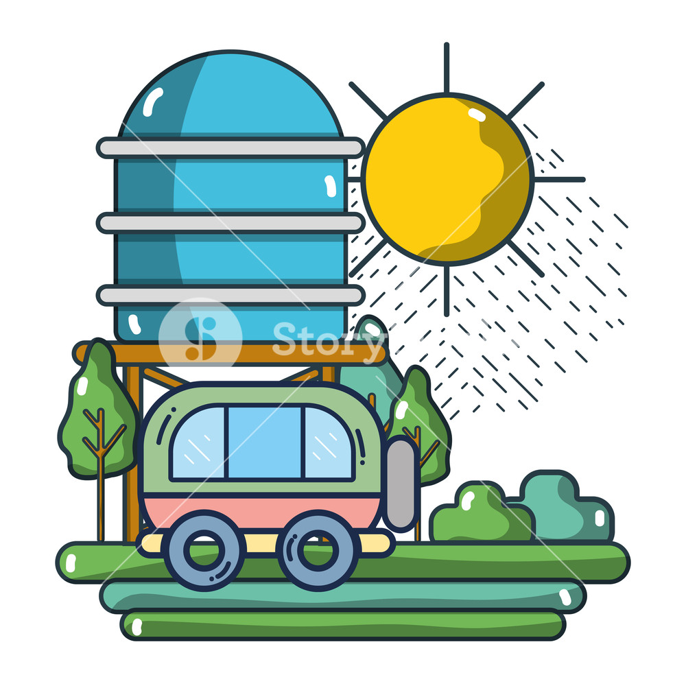 1000x1000 Vintage Van Passing