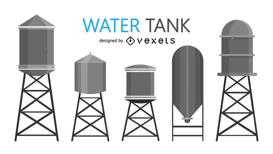 900x509 Water Tank Illustrations