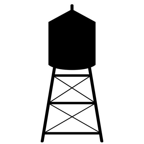 490x490 Water Tower Vector
