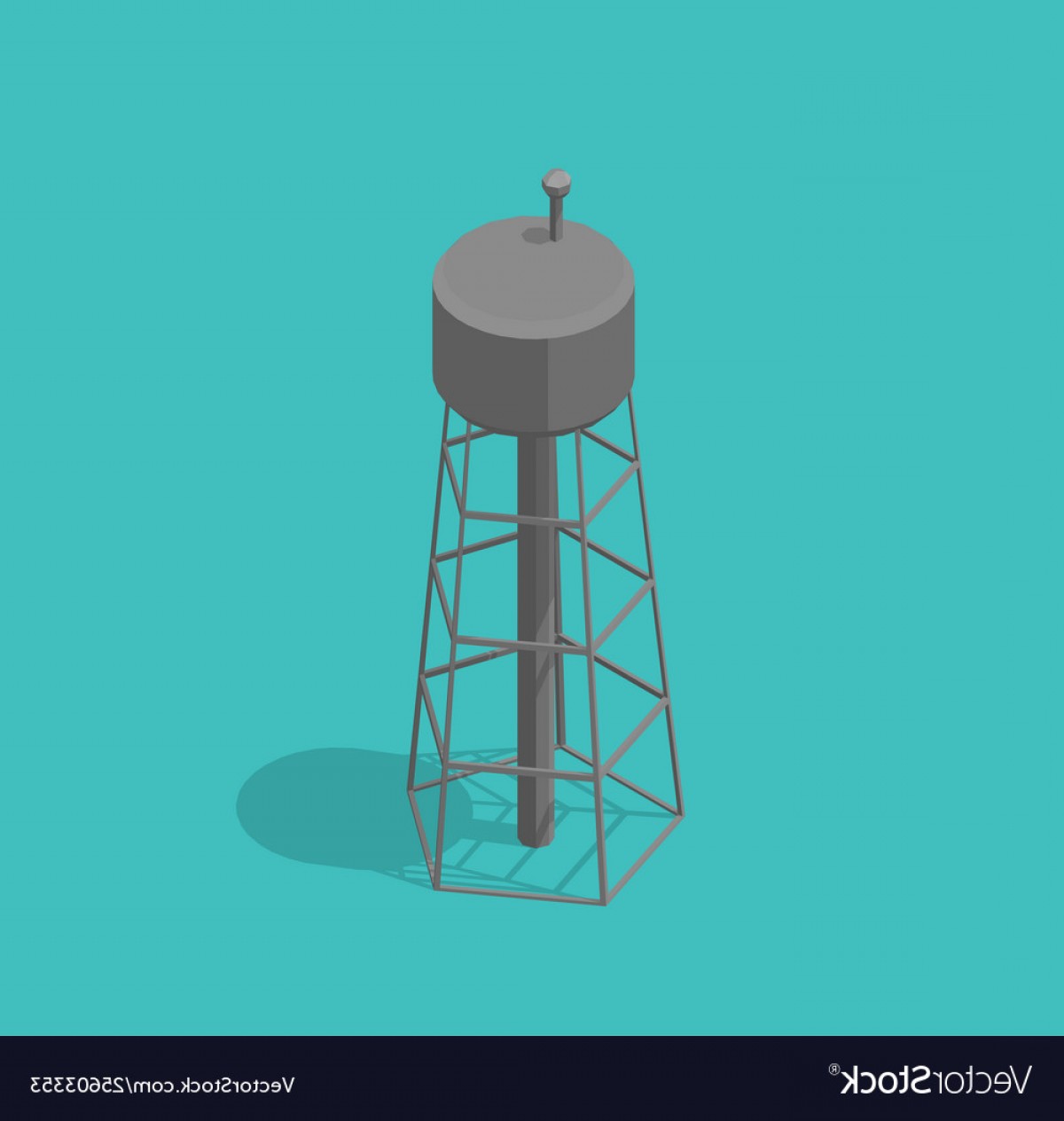 1200x1264 Water Tower Single Common Watertower Building Vector Handandbeak