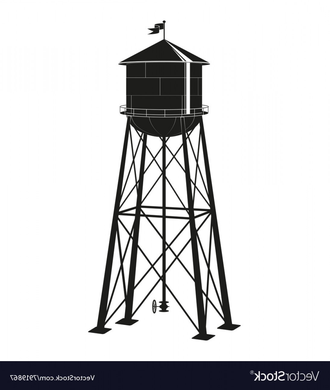 Water Tower Vector at Vectorified.com | Collection of Water Tower ...