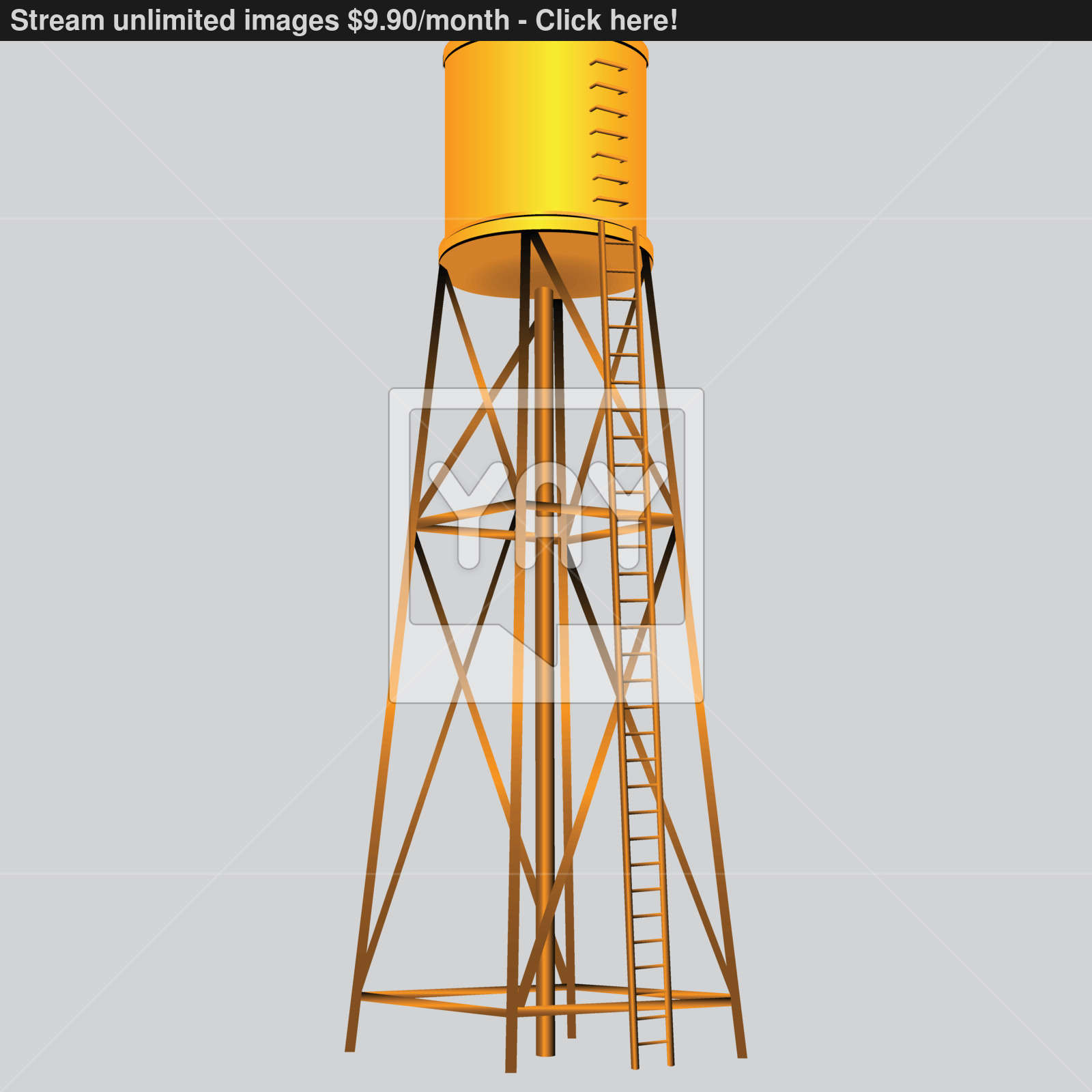 1600x1600 Water Tower Vector