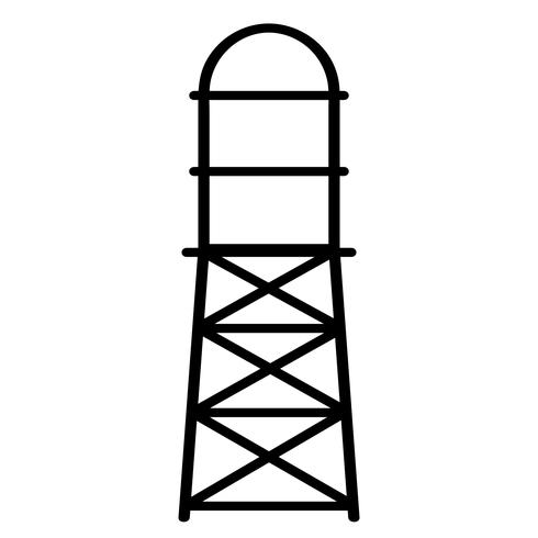 490x490 Water Tower Vector
