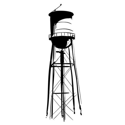 490x490 Water Tower Vector