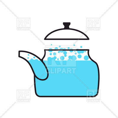 Kettle With Boiling Water Vector Image Of Signs, Symbols, Maps 400x400 Kettle With Boiling Water Vector Image Of Signs, Symbols, Maps