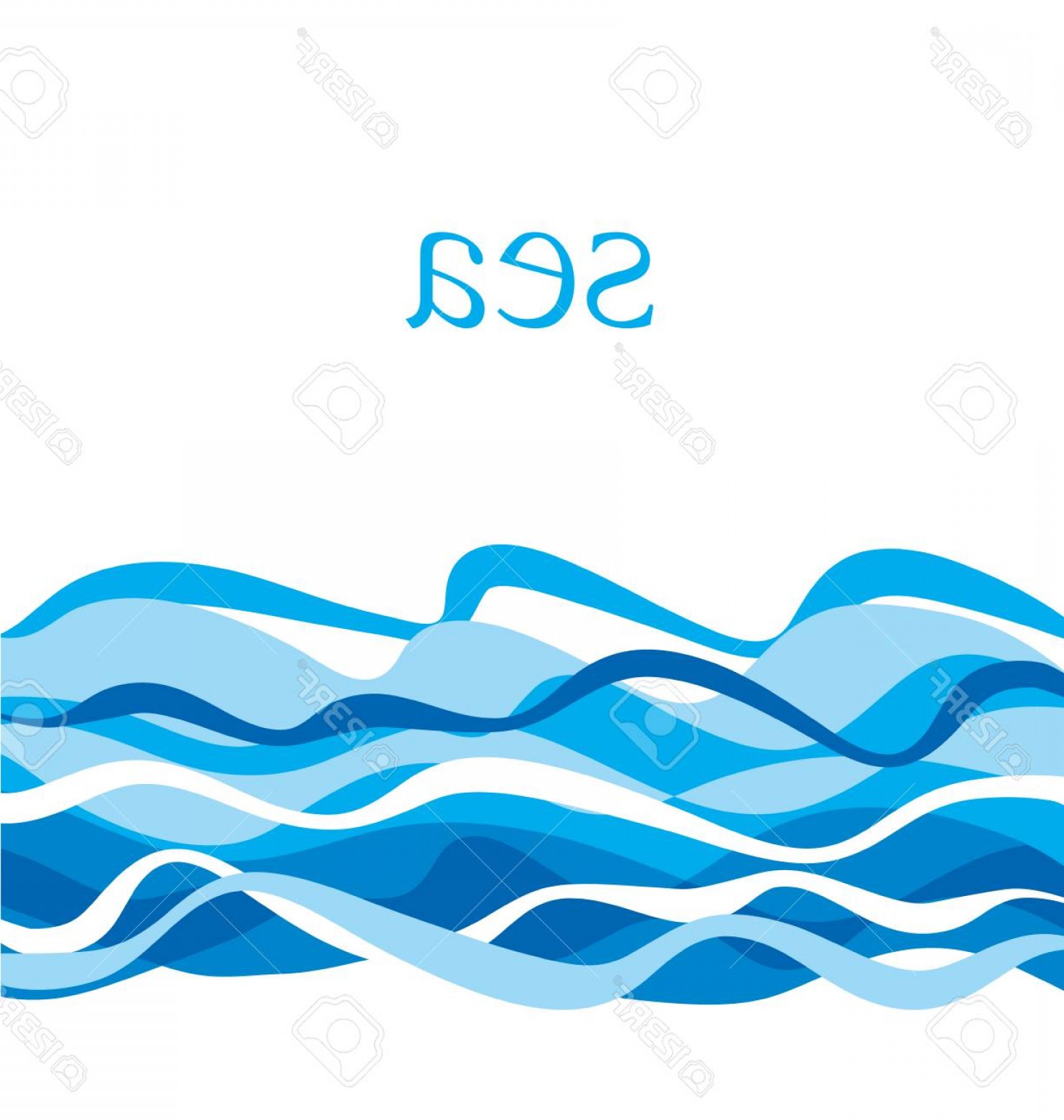 Photostock Vector Sea Pattern Ocean Water Vector Illustration Blu 1482x1560 Photostock Vector Sea Pattern Ocean Water Vector Illustration Blu