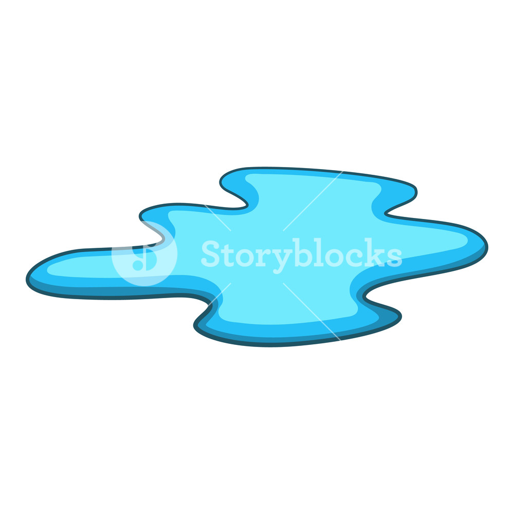 1000x1000 Puddle Of Water Icon Cartoon Illustration Of Puddle Of Water
