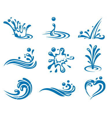 Water Icon Vector 380x400 Water Icon Vector
