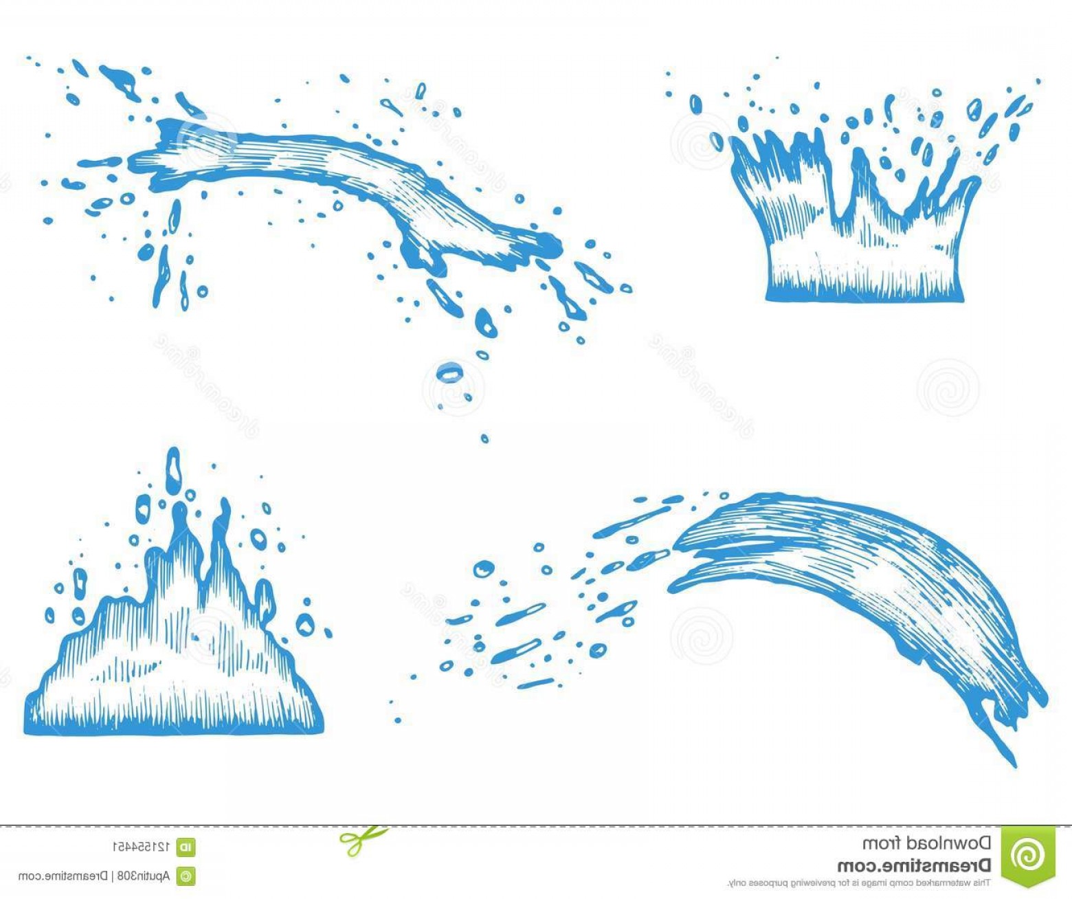 Water Spray Pattern Hand Drawn Monochrome Vector Isolated Water 1560x1308 Water Spray Pattern Hand Drawn Monochrome Vector Isolated Water
