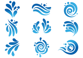 352x247 Free Vector Water Font With Drops Free Vector Download