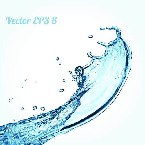 500x500 Splash Blue Water Vector Background Free Download