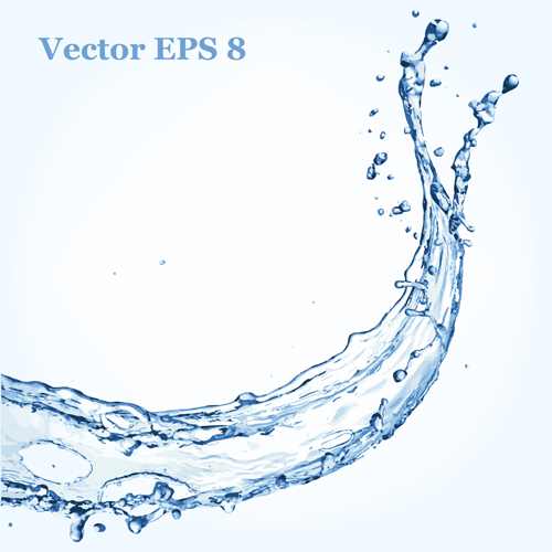 500x500 Splash Blue Water Vector Background Free Download