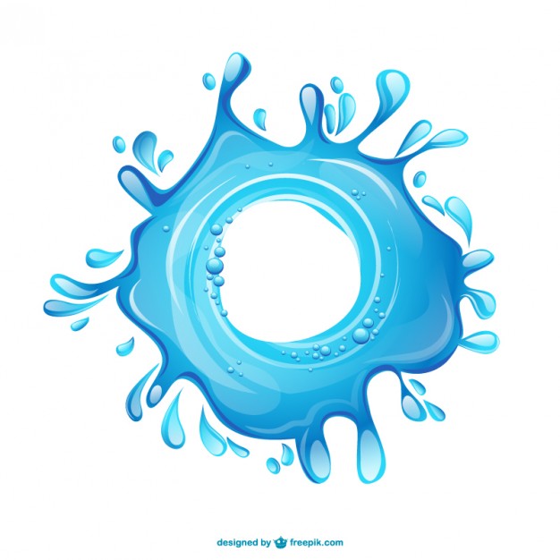 626x626 Water Splash Illustration Vector Free Download