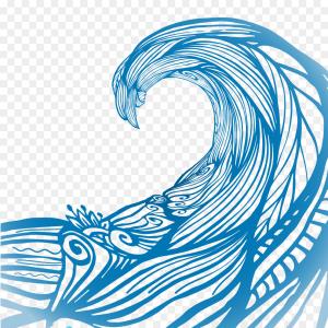 300x300 Photostock Vector Water Splashes And Ocean Waves Vector Graphic