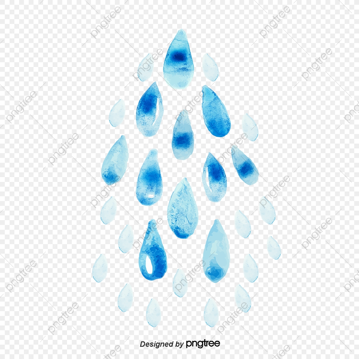 1200x1200 Vector Watercolor Water Drops, Watercolor Vector, Water Vector