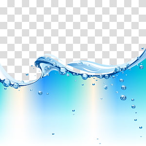 300x300 Blue Water Illustration, Wind Wave Dispersion Wave Creative