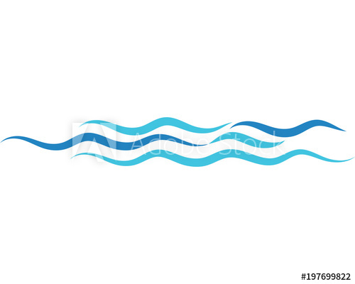 500x400 Water Wave Vector Illustration Design