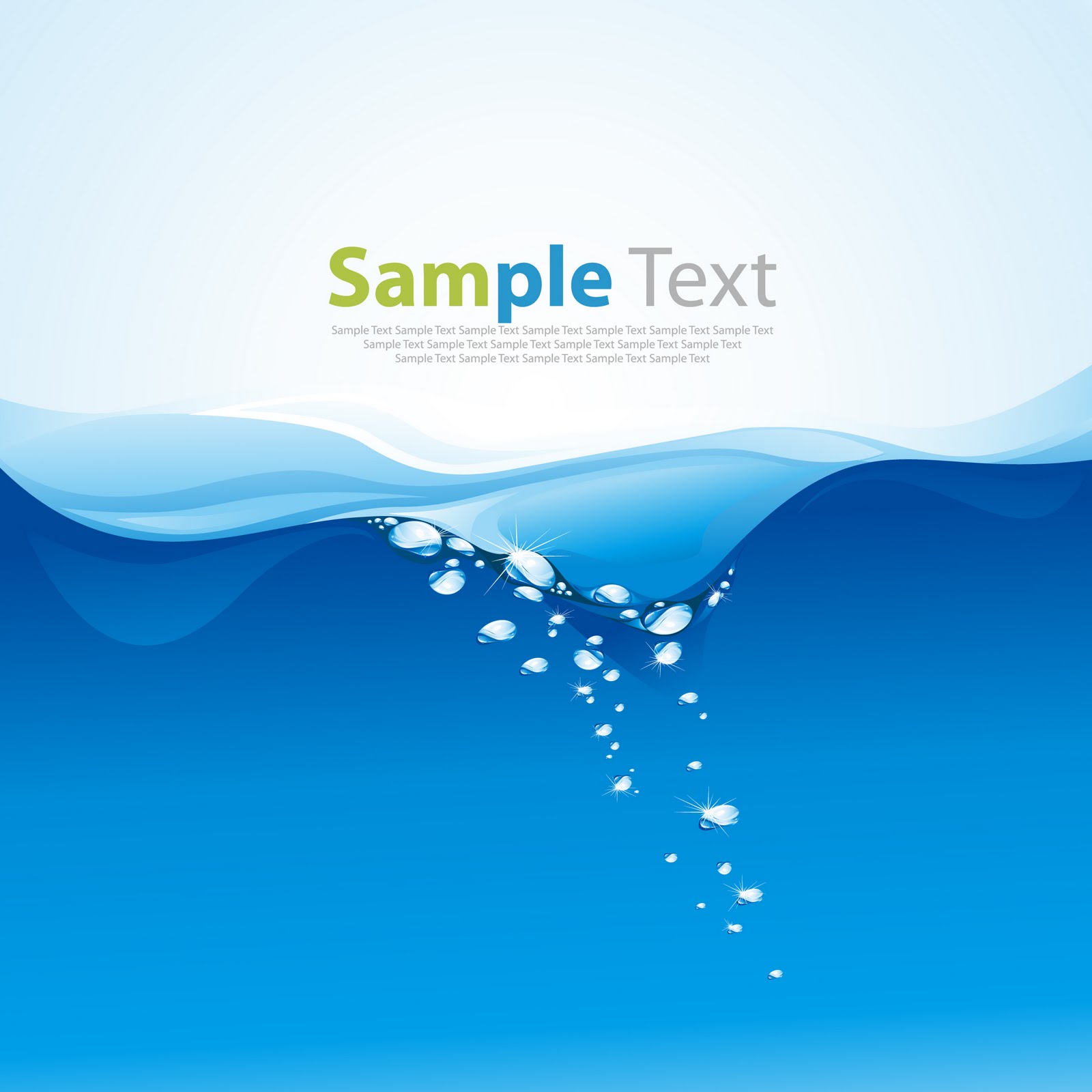 1600x1600 Blue Water Wave Vector Illustration Bascna