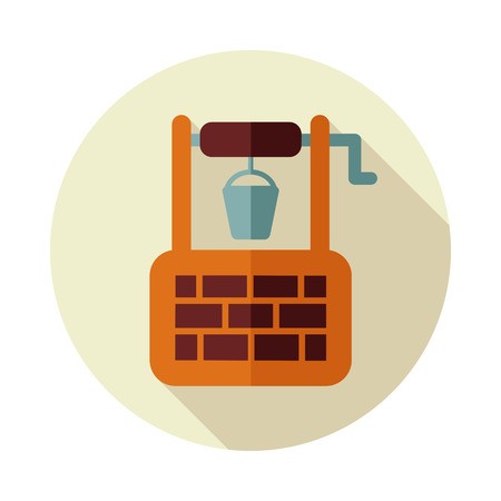 Water Well Flat Vector Icon Isolated, Garden, Royalty Free 450x450 Water Well Flat Vector Icon Isolated, Garden, Royalty Free
