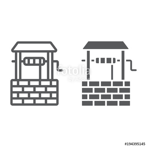 Water Well Line And Glyph Icon, Farming And Agriculture, Rural 500x500 Water Well Line And Glyph Icon, Farming And Agriculture, Rural