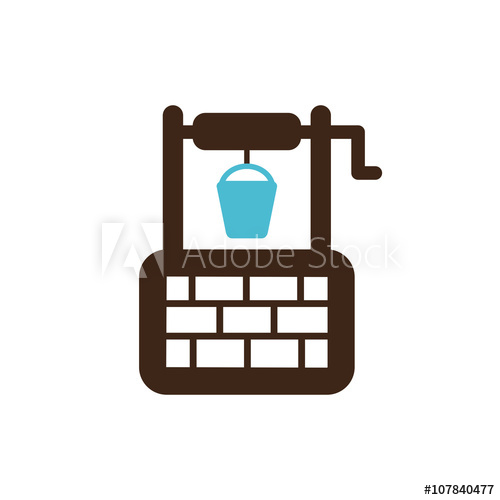 Water Well Vector Icon Garden 500x500 Water Well Vector Icon Garden