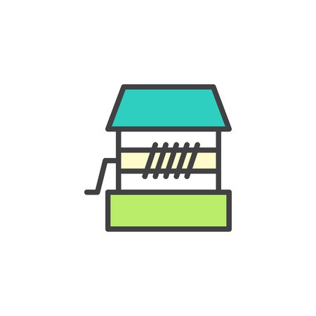 Water Well Filled Outline Icon, Line Vector Sign, Linear Colorful 450x450 Water Well Filled Outline Icon, Line Vector Sign, Linear Colorful