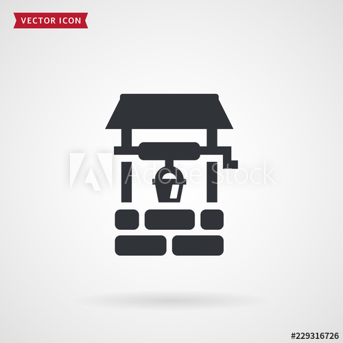 Water Well Vector Icon 500x500 Water Well Vector Icon