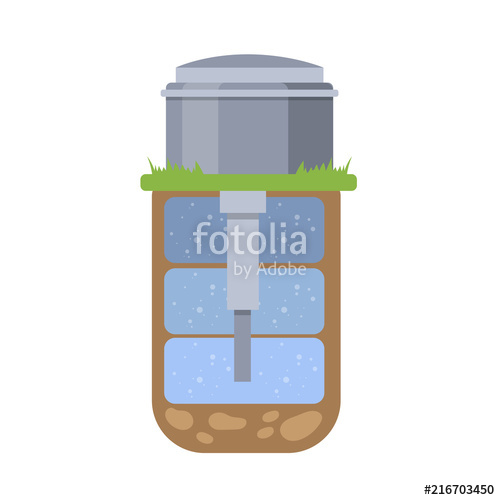 Scheme Of The Water Well Stock Image And Royalty Free Vector 500x500 Scheme Of The Water Well Stock Image And Royalty Free Vector
