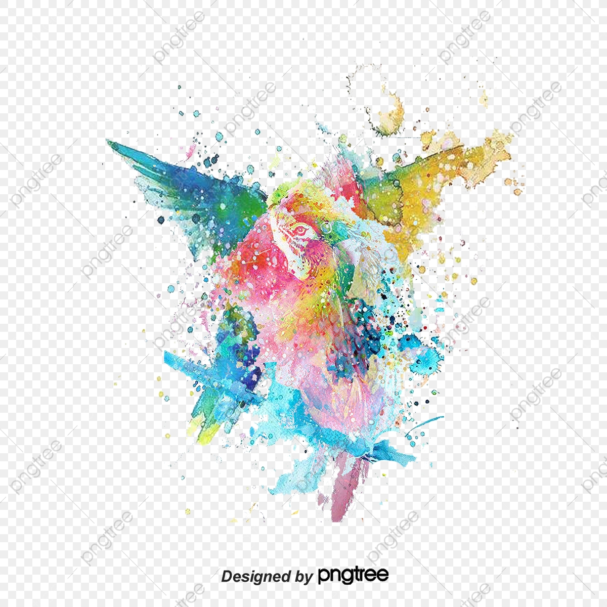 1200x1200 Drawing Animals, Watercolor, Animal, Superimposed Png And Vector