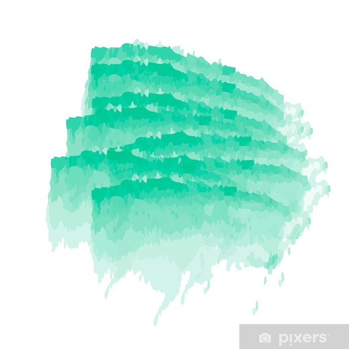 Aquamarine Watercolor Background, Vector Illustration Sticker 700x700 Aquamarine Watercolor Background, Vector Illustration Sticker
