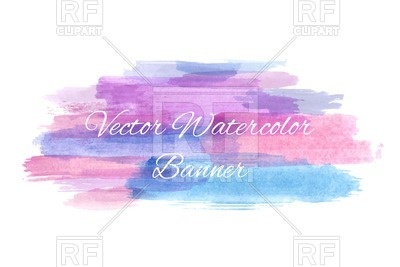 Watercolor Banner Vector