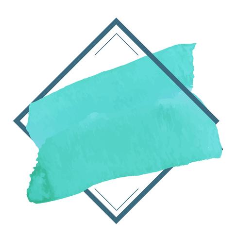 490x490 Green Watercolor Banner Design Vector