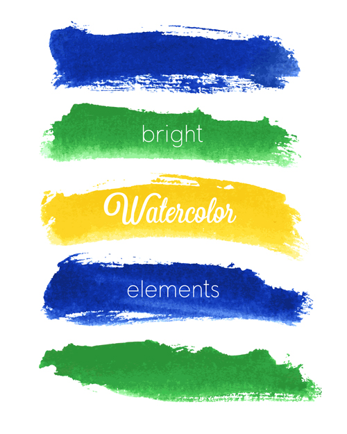 500x625 Vector Banner Watercolor Design Elements Free Download