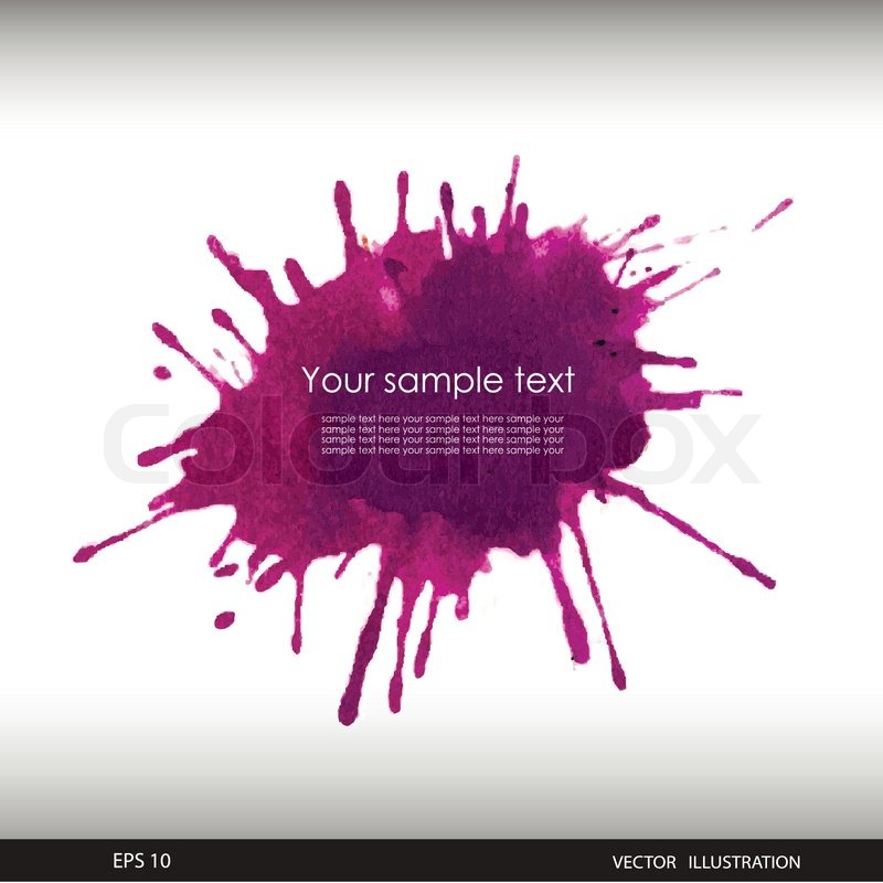 800x800 Vector Illustration Of Splash Stock Vector Colourbox