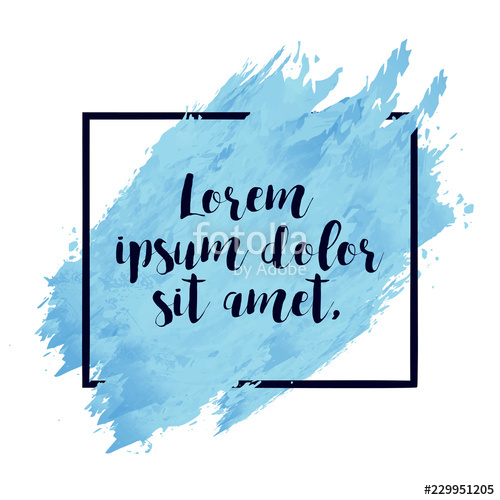 500x500 Watercolor Banner Design Vector And Illustration Stock Image