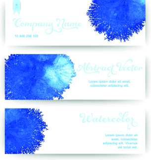 305x323 Abstract Watercolor Banner Vector Free Vector In Encapsulated