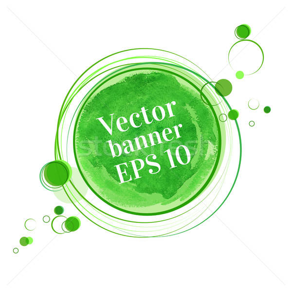600x600 Watercolor Banner Vector Illustration Sofya Golovanova