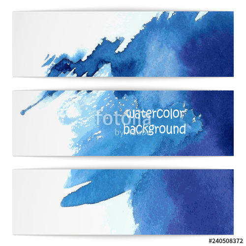 500x500 Blue Watercolor Banner Stock Image And Royalty Free Vector