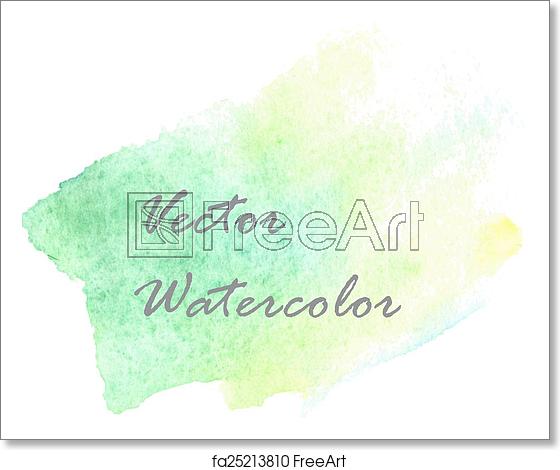 560x470 Free Art Print Of Green Watercolor Banner Fading Away Green