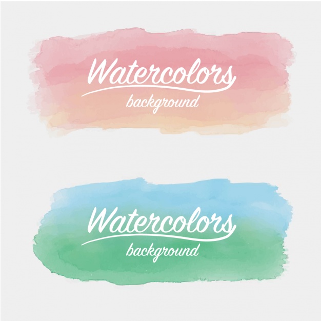 626x626 Watercolor Brush Strokes Design Vector Free Download